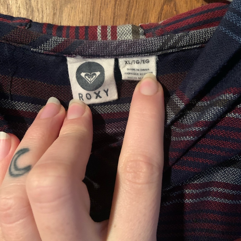 Roxy snap up Mexican blanket pattern flannel - Picture 6 of 7